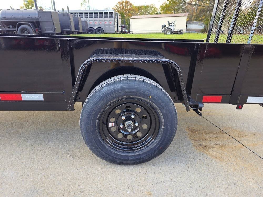 5′ X 10′ Utility Trailer Straight Deck 18″ Sides Tall Gate - Image 5