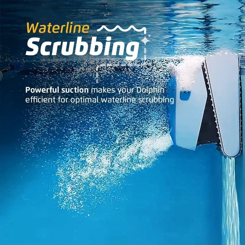 Dolphin Proteus DX5i Wi-Fi Robotic Pool Vacuum Cleaner Pools up to 50 FT – Waterline Scrubber Brush - Image 7