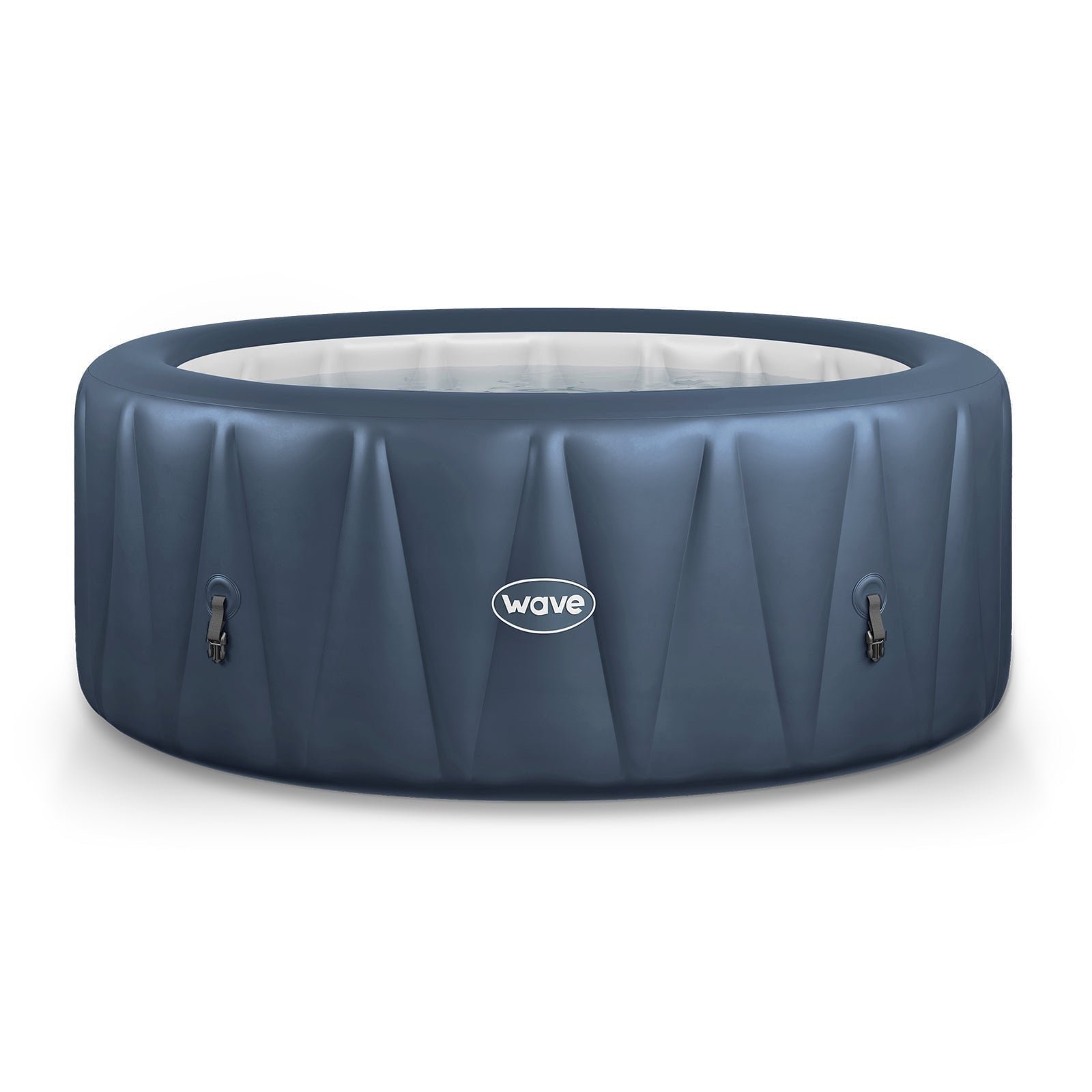 Wave Atlantic 6 Person Round Inflatable Hot Tub, Navy