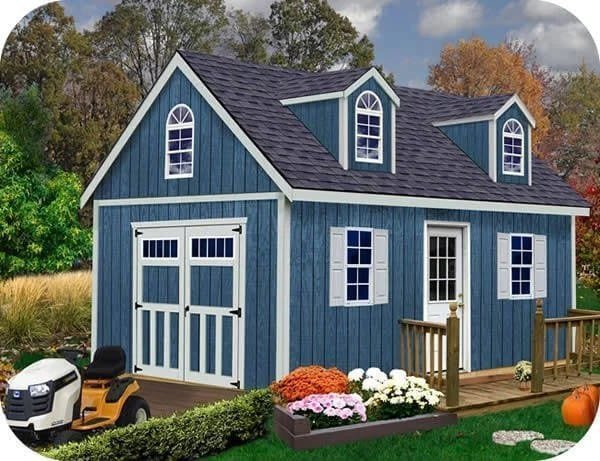 Best barns Hampton 12×24 Wood Storage Shed Kit Installation Included - Image 5
