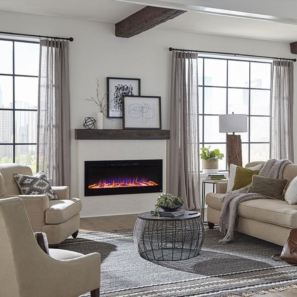 The Sideline 50 Inch Recessed Smart Electric Fireplace 80004 - Image 2